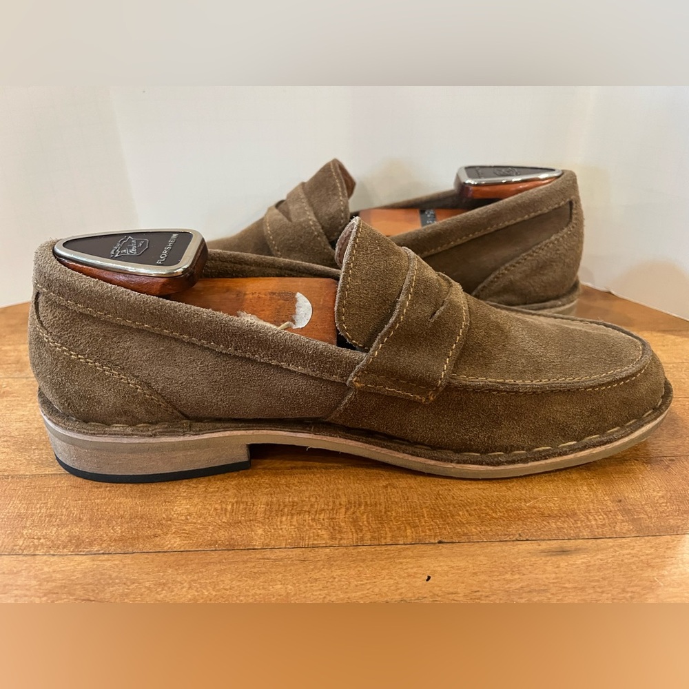 NEW Frank Wright Men's Brown Suede Loafers Size 8 - Picture 3 of 7